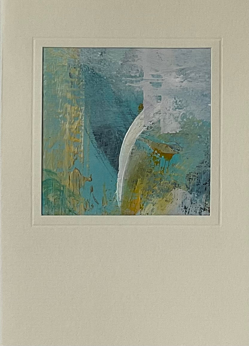 Unika kunstkort nr. 33, 15x10 cm – Håndmalet på lærred by Lone Reedtz ,