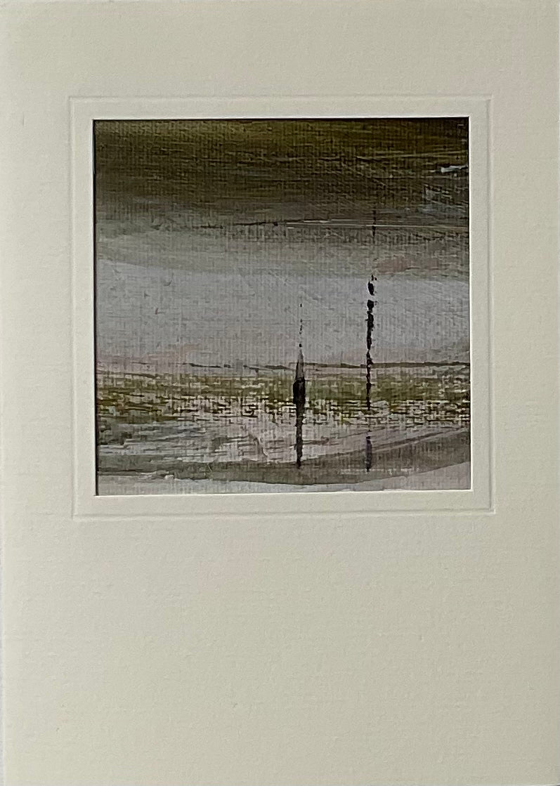 Unika kunstkort nr. 7, 15x10 cm – Håndmalet på lærred by Lone Reedtz ,