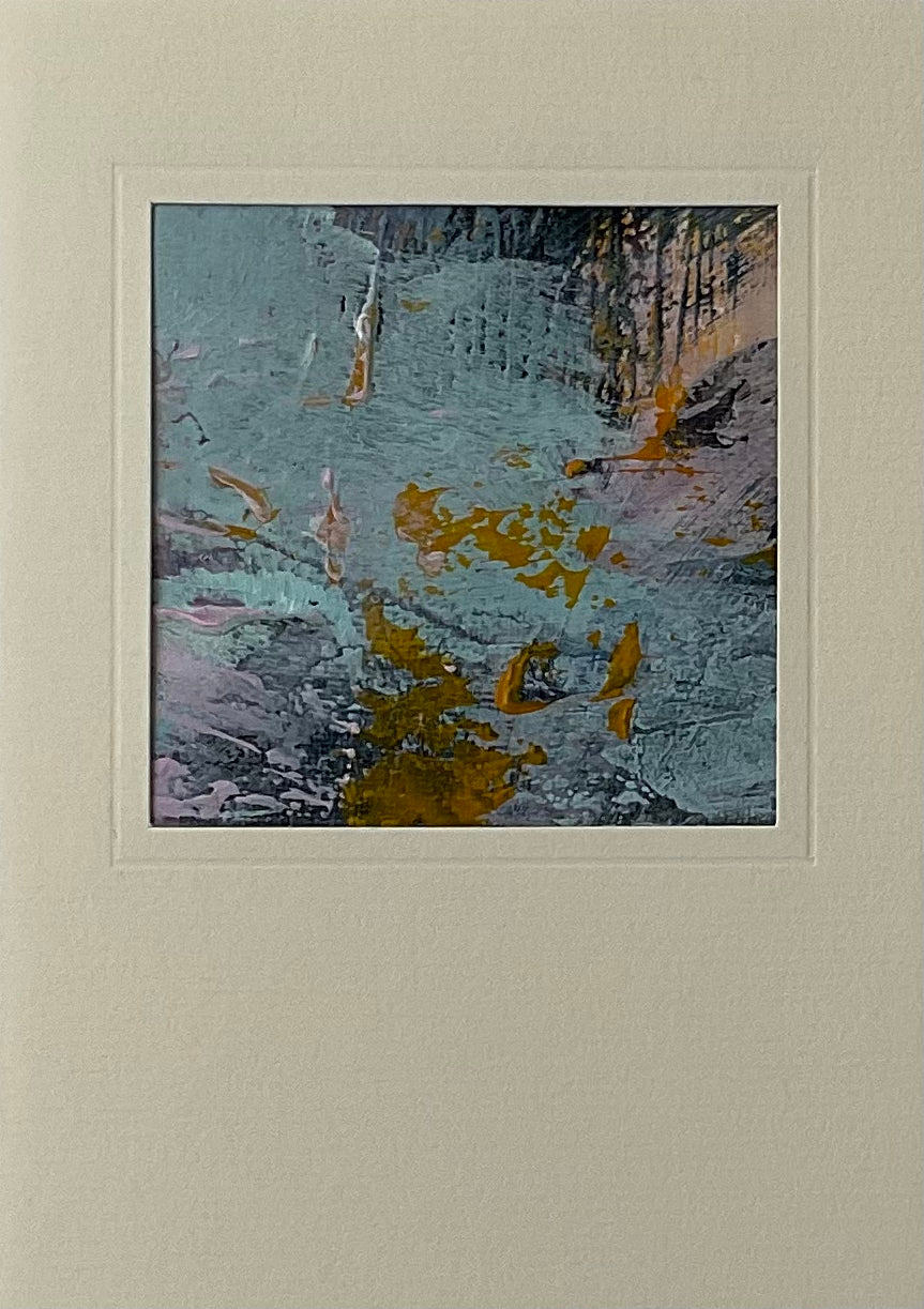 Unika kunstkort nr. 35, 15x10 cm – Håndmalet på lærred by Lone Reedtz ,