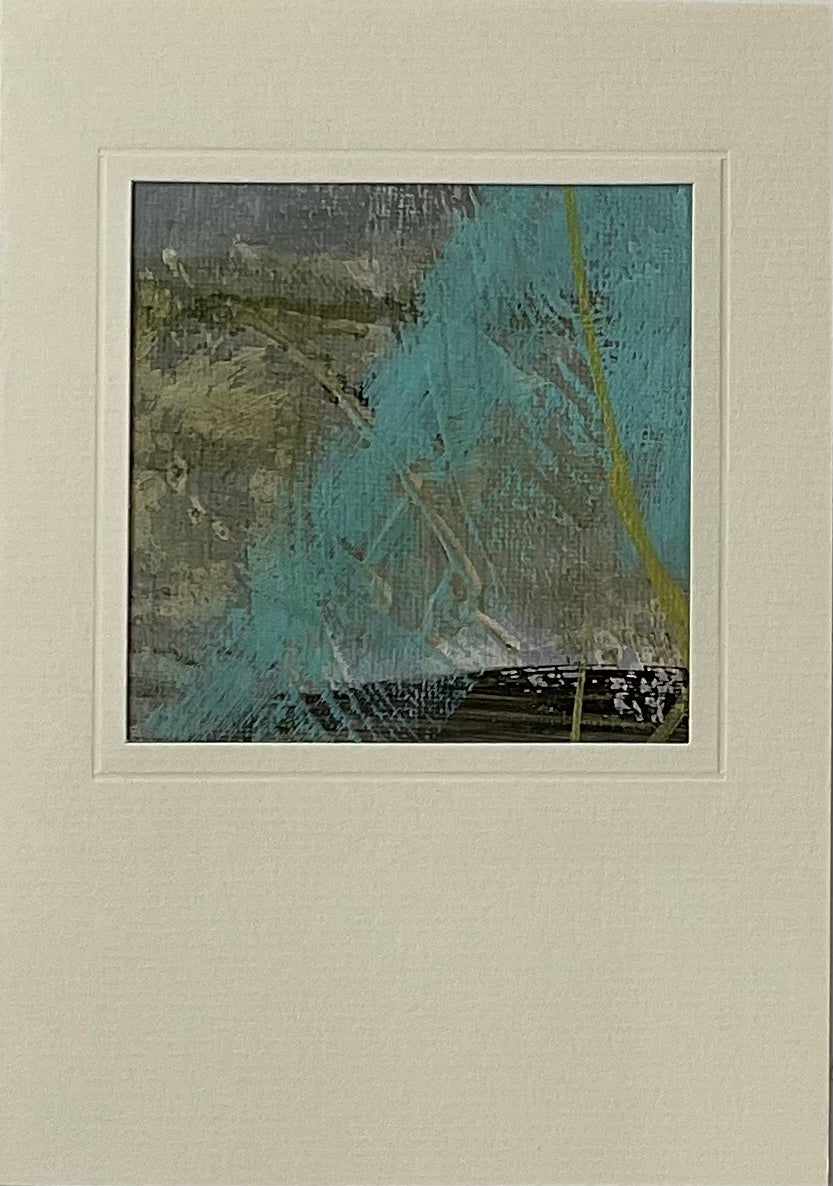 Unika kunstkort nr. 34, 15x10 cm – Håndmalet på lærred by Lone Reedtz ,