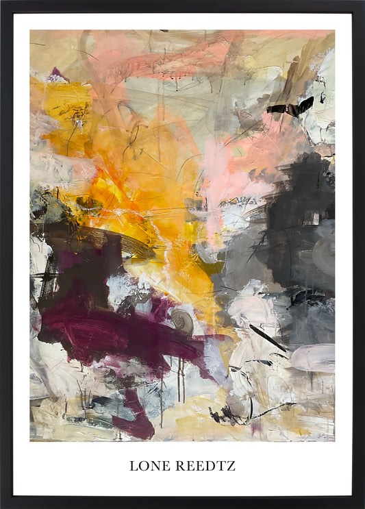 Abstrakt kunstplakat, 62x44 cm, "Fall" - Limited Edition