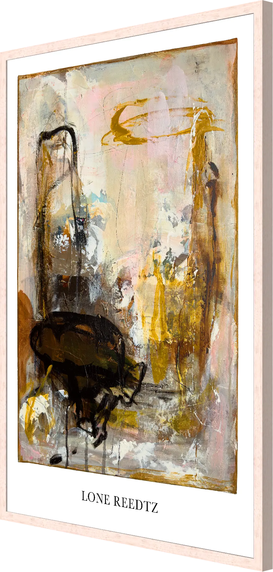 Fellowship – Abstrakt kunsttryk af Lone Reedtz by Lone Reedtz , Abstrakt ekspressiv kunstplakat