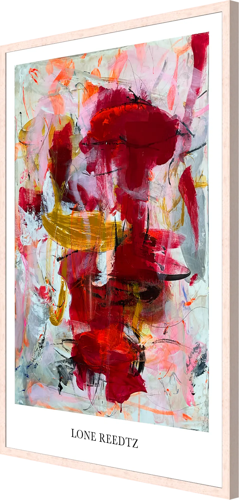 Laid back – Abstrakt kunsttryk af Lone Reedtz by Lone Reedtz , Abstrakt ekspressiv kunstplakat