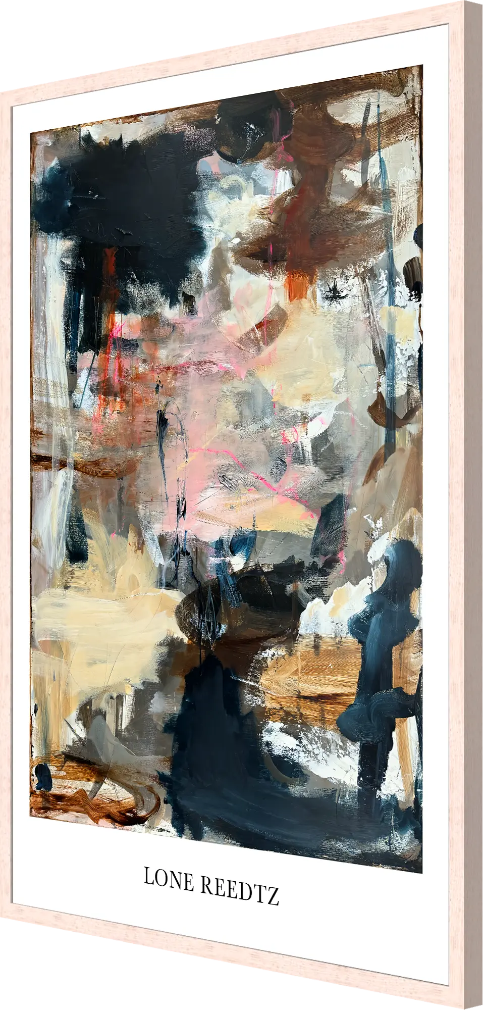 Simple life – Abstrakt kunsttryk af Lone Reedtz by Lone Reedtz , Abstrakt ekspressiv kunstplakat