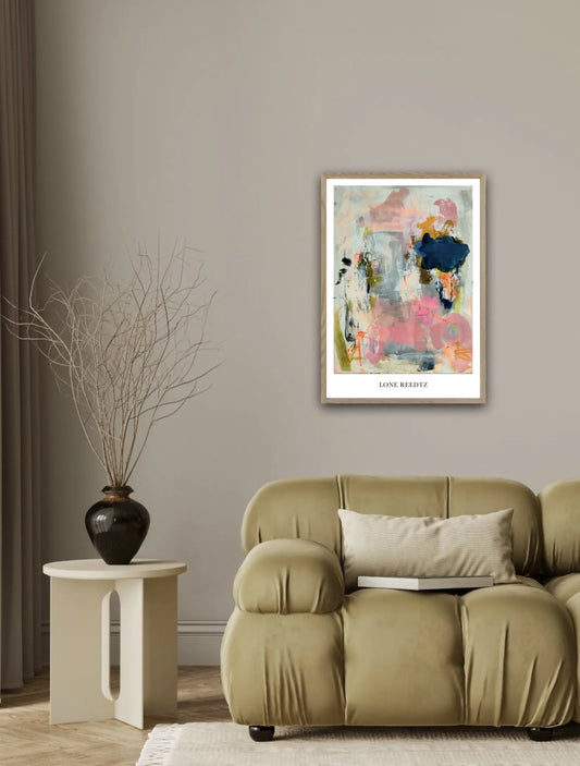 Timeless – Abstrakt kunsttryk af Lone Reedtz by Lone Reedtz , Abstrakt ekspressiv kunstplakat