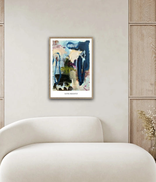 Touch the sky – Abstrakt kunsttryk af Lone Reedtz by Lone Reedtz , Abstrakt ekspressiv kunstplakat