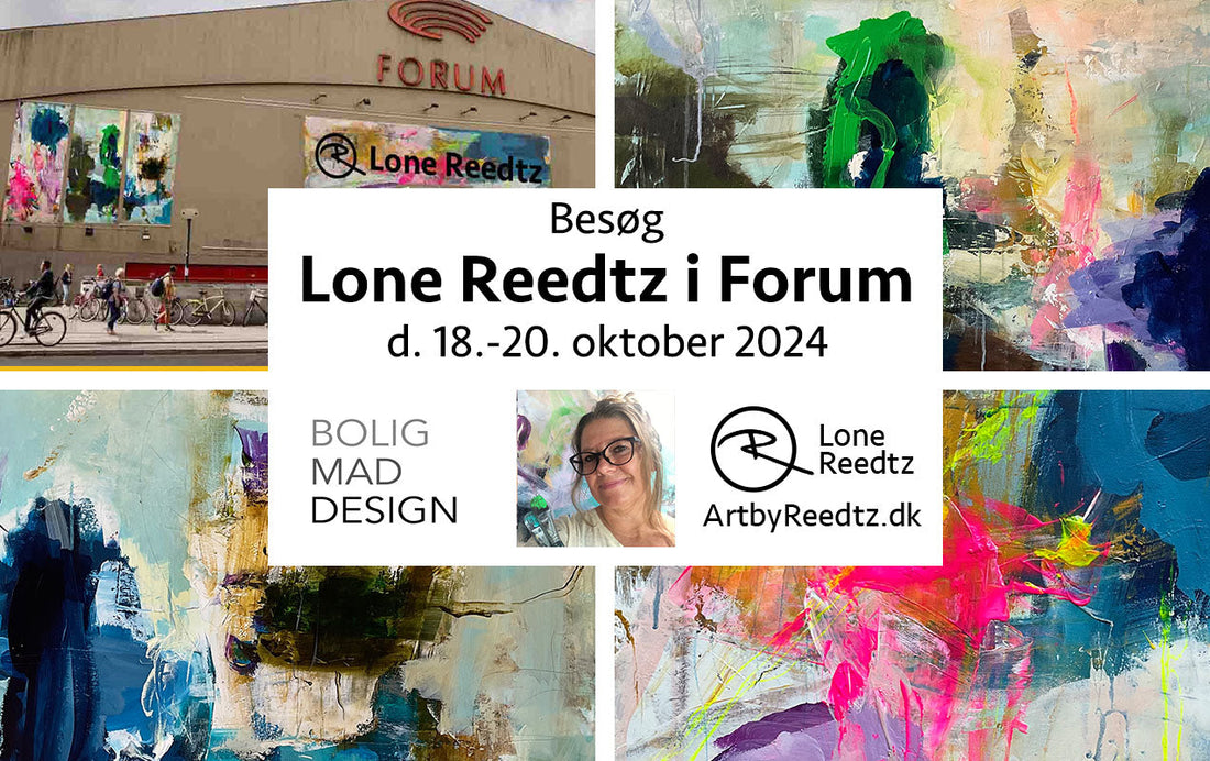 Montage med temaet: Lone Reedtz udstiller i Forum