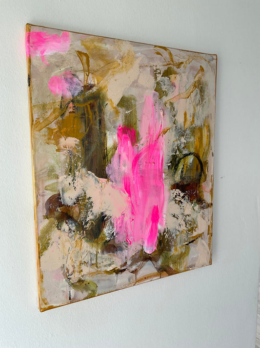 Abstrakt maleri, 60x50 cm, “FAMILY”