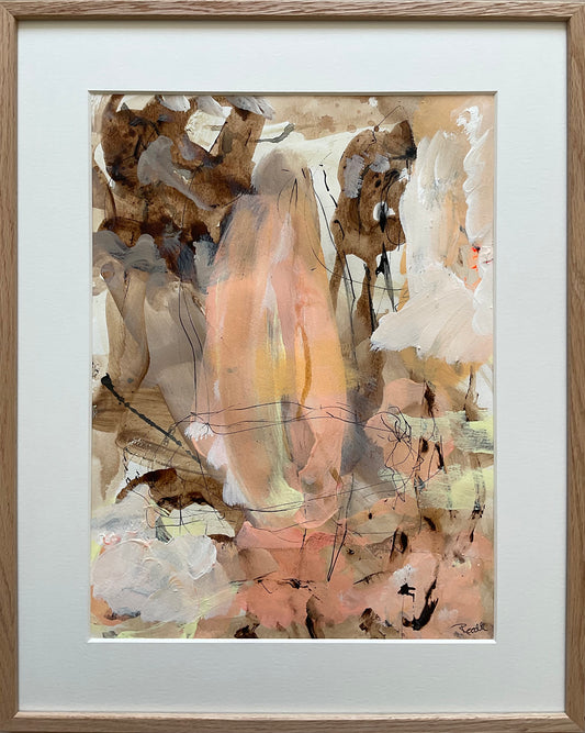 Paperwork, 50x40 cm, med massiv egetræsramme