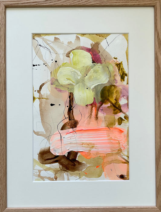 Paperwork, 40x30 cm, i massiv egetræsramme