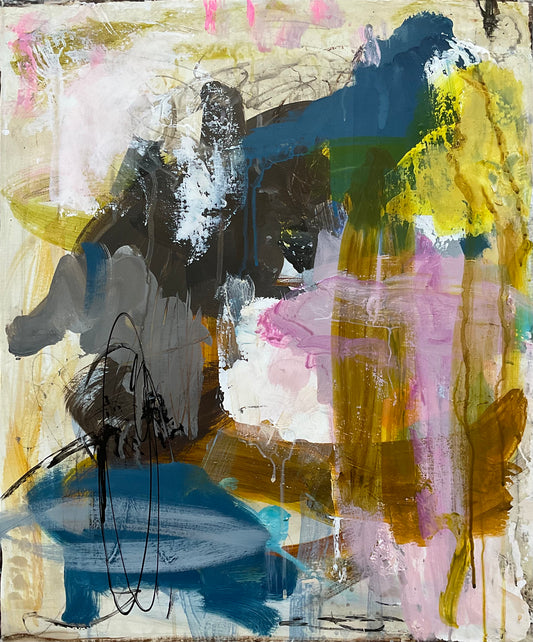 Abstrakt maleri, 60x50 cm, "ROOM OF HOPE”