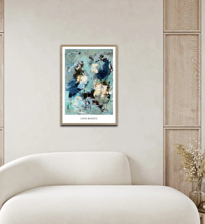 Different Worlds – Abstrakt kunsttryk af Lone Reedtz by Lone Reedtz , Abstrakt ekspressiv kunstplakat