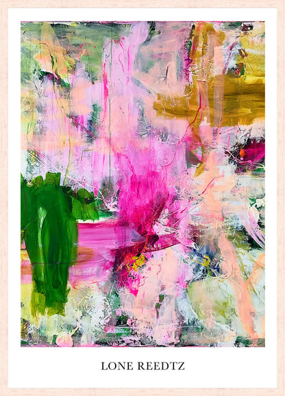 Dream vision – Abstrakt kunsttryk af Lone Reedtz by Lone Reedtz , Abstrakt ekspressiv kunstplakat