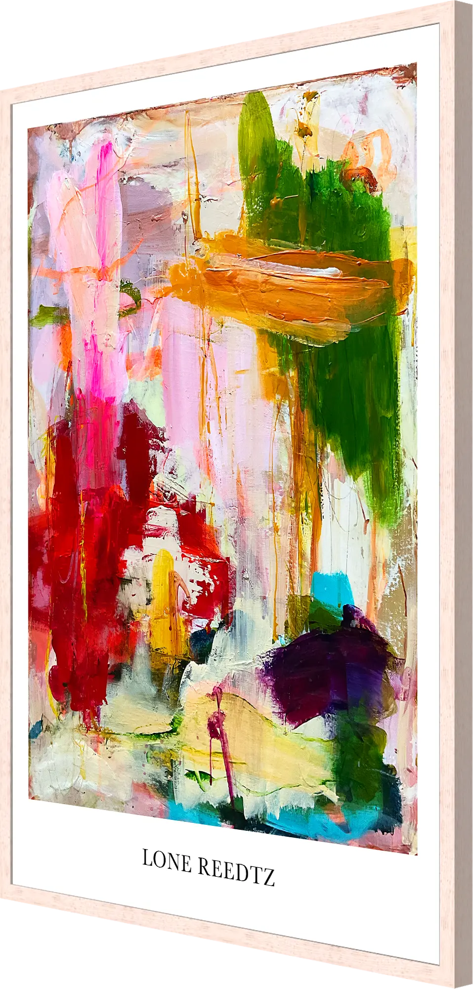 Everywhere – Abstrakt kunsttryk af Lone Reedtz by Lone Reedtz , Abstrakt ekspressiv kunstplakat