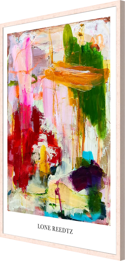 Everywhere – Abstrakt kunsttryk af Lone Reedtz by Lone Reedtz , Abstrakt ekspressiv kunstplakat