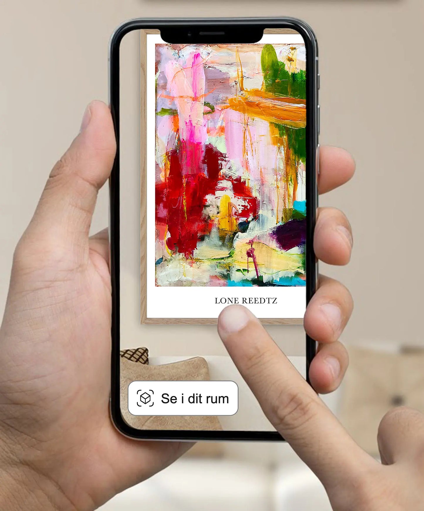 Everywhere – Abstrakt kunsttryk af Lone Reedtz by Lone Reedtz , Abstrakt ekspressiv kunstplakat