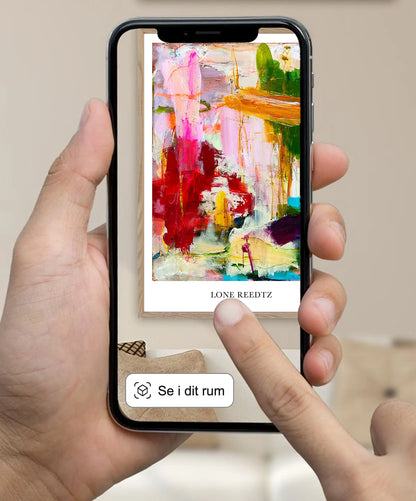 Everywhere – Abstrakt kunsttryk af Lone Reedtz by Lone Reedtz , Abstrakt ekspressiv kunstplakat