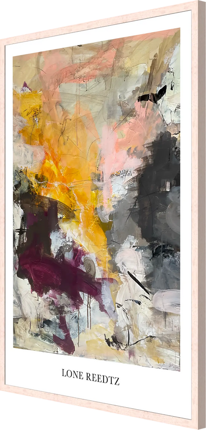 Fall – Abstrakt kunsttryk af Lone Reedtz by Lone Reedtz , Abstrakt ekspressiv kunstplakat