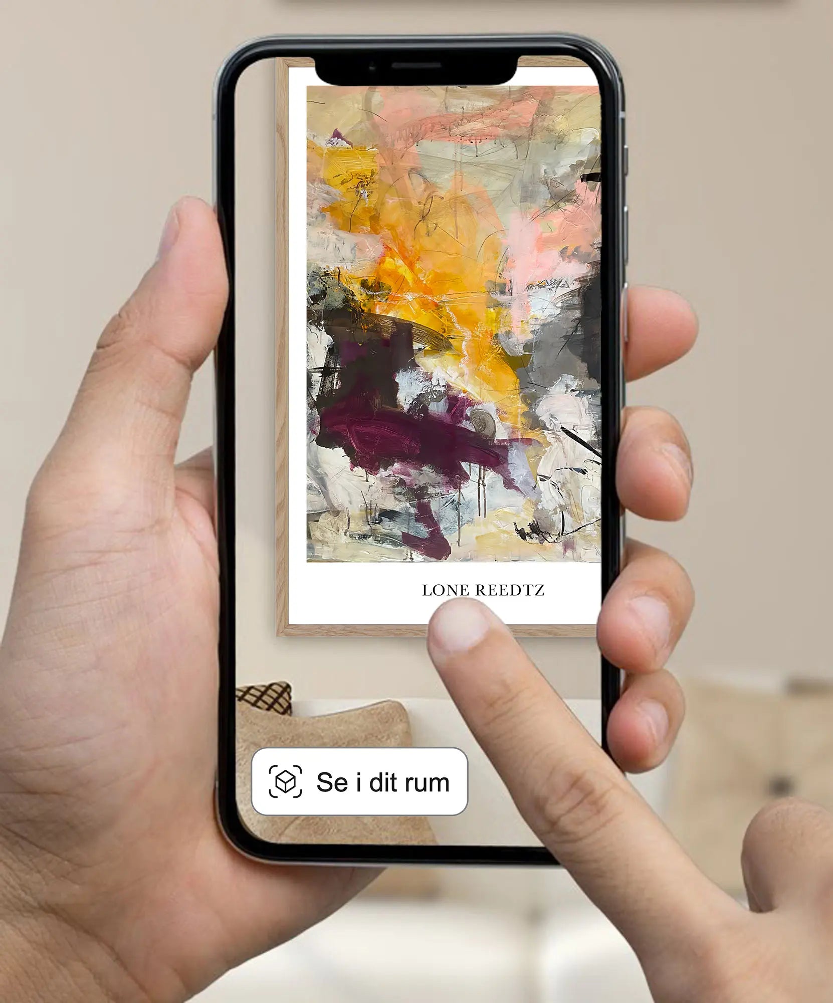 Fall – Abstrakt kunsttryk af Lone Reedtz by Lone Reedtz , Abstrakt ekspressiv kunstplakat