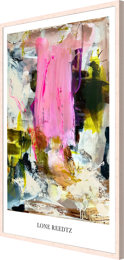 Family – Abstrakt kunsttryk af Lone Reedtz by Lone Reedtz , Abstrakt ekspressiv kunstplakat