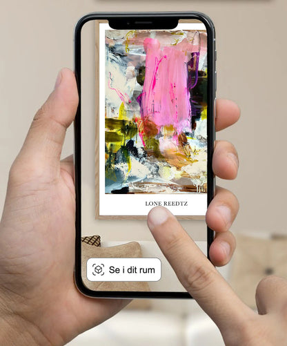 Family – Abstrakt kunsttryk af Lone Reedtz by Lone Reedtz , Abstrakt ekspressiv kunstplakat