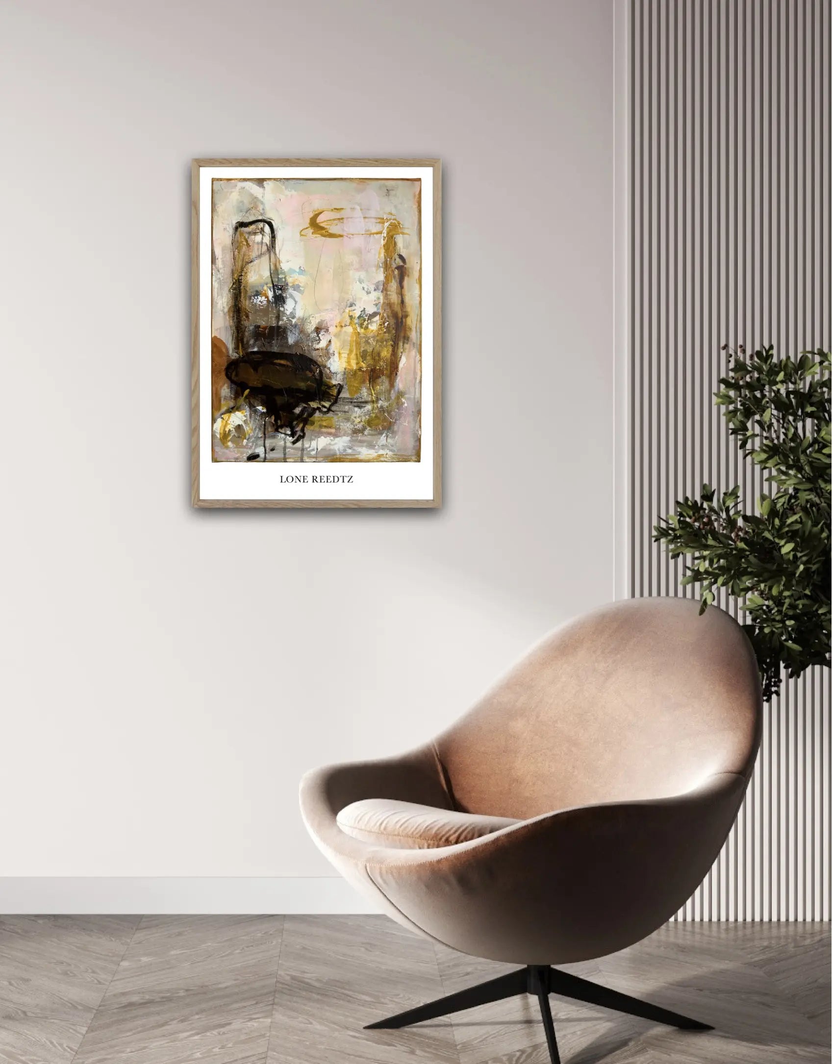 Fellowship – Abstrakt kunsttryk af Lone Reedtz by Lone Reedtz , Abstrakt ekspressiv kunstplakat