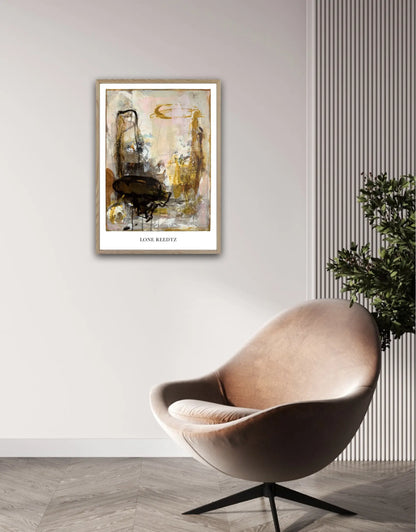 Fellowship – Abstrakt kunsttryk af Lone Reedtz by Lone Reedtz , Abstrakt ekspressiv kunstplakat