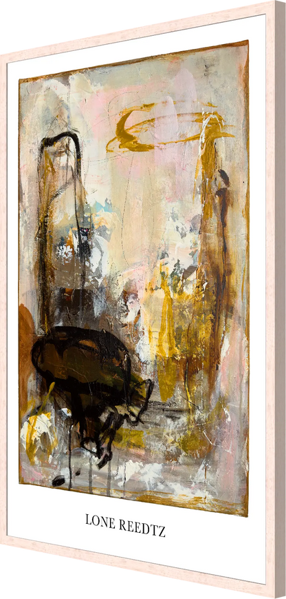 Fellowship – Abstrakt kunsttryk af Lone Reedtz by Lone Reedtz , Abstrakt ekspressiv kunstplakat