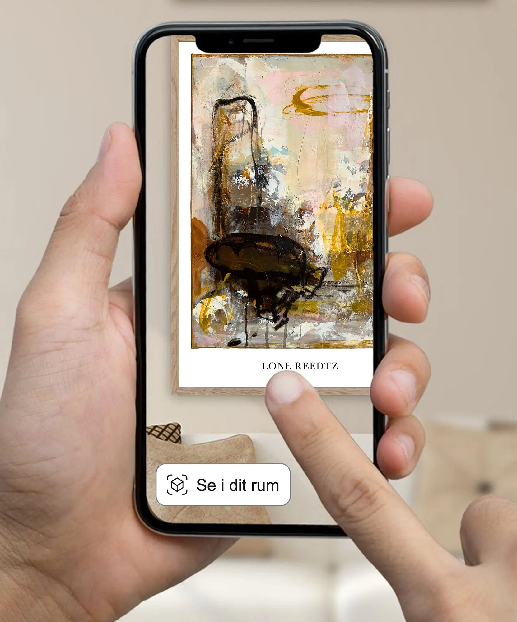 Fellowship – Abstrakt kunsttryk af Lone Reedtz by Lone Reedtz , Abstrakt ekspressiv kunstplakat