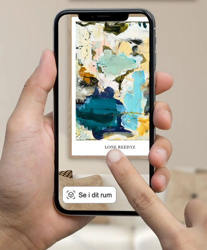 Flow – Abstrakt kunsttryk af Lone Reedtz by Lone Reedtz , Abstrakt ekspressiv kunstplakat