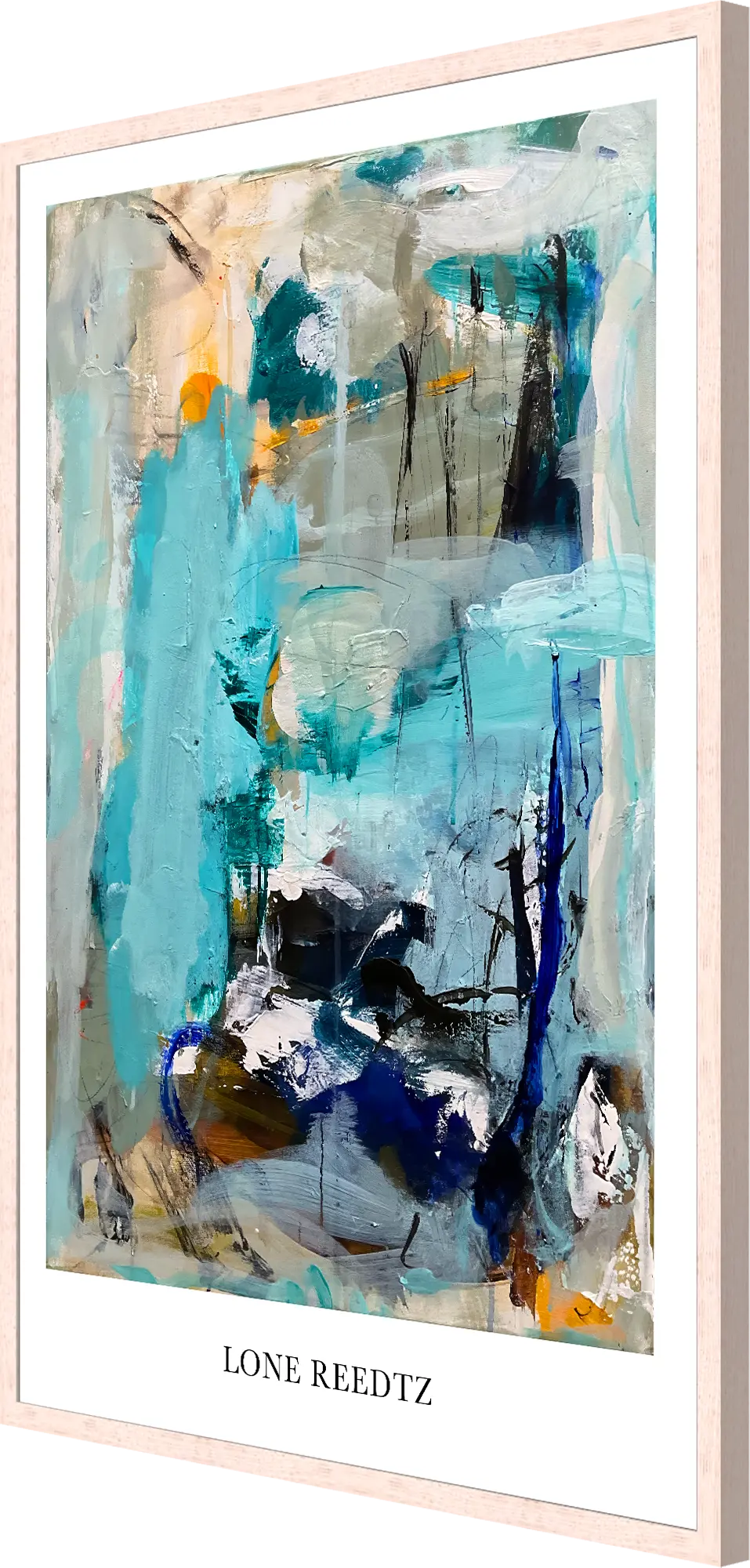 In your eyes – Abstrakt kunsttryk af Lone Reedtz by Lone Reedtz , Abstrakt ekspressiv kunstplakat