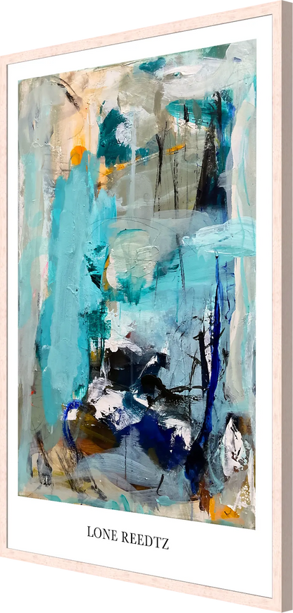 In your eyes – Abstrakt kunsttryk af Lone Reedtz by Lone Reedtz , Abstrakt ekspressiv kunstplakat