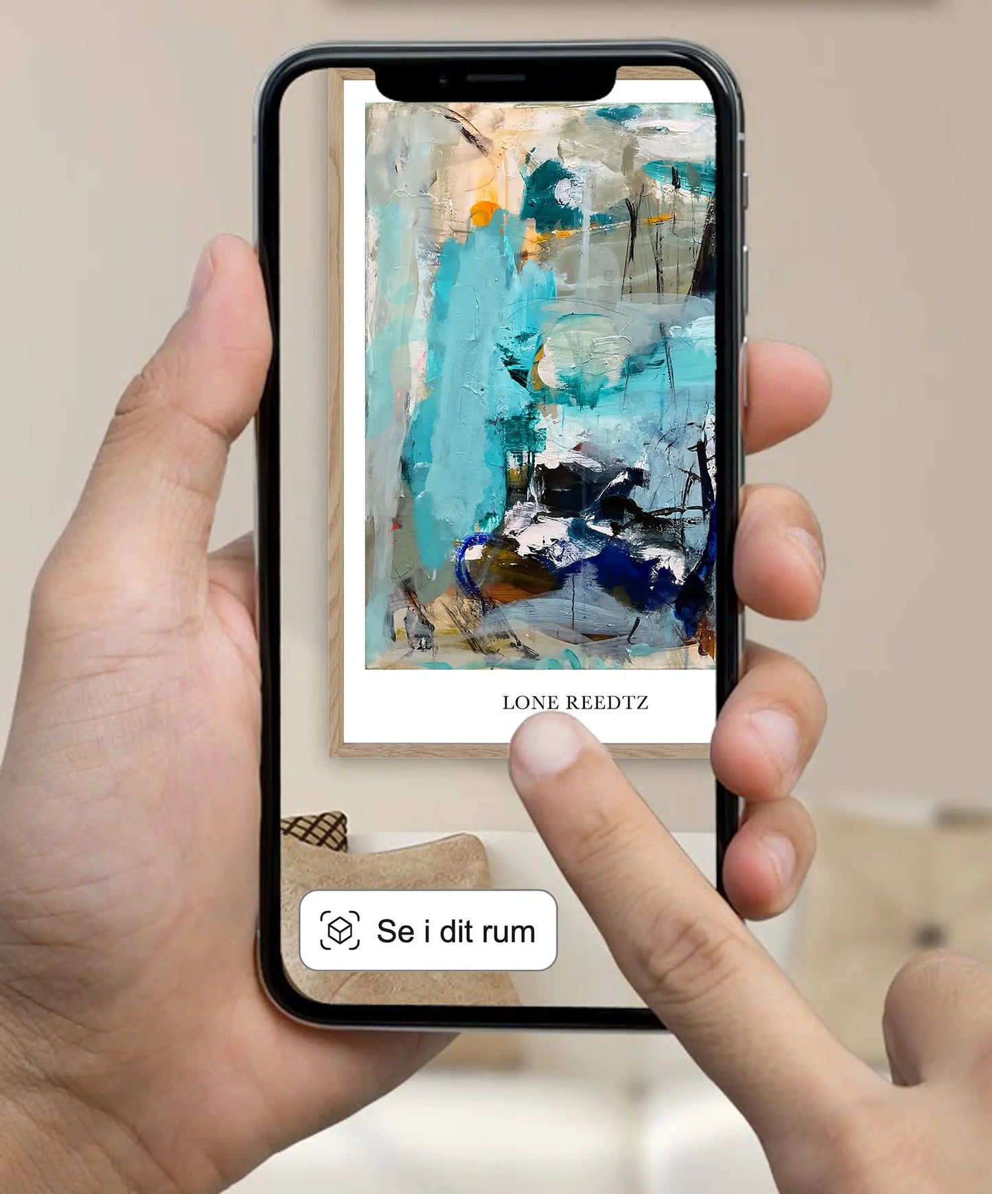 In your eyes – Abstrakt kunsttryk af Lone Reedtz by Lone Reedtz , Abstrakt ekspressiv kunstplakat