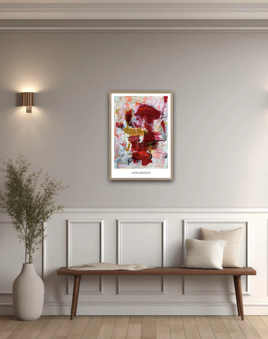 Laid back – Abstrakt kunsttryk af Lone Reedtz by Lone Reedtz , Abstrakt ekspressiv kunstplakat