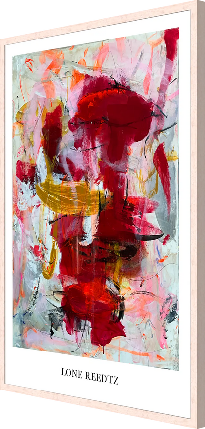 Laid back – Abstrakt kunsttryk af Lone Reedtz by Lone Reedtz , Abstrakt ekspressiv kunstplakat