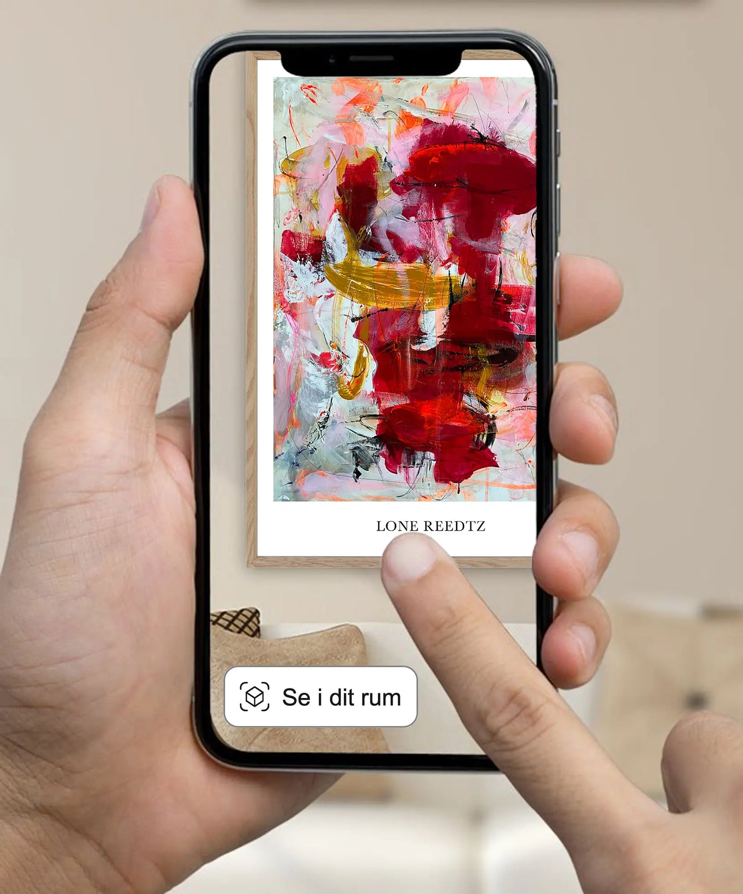 Laid back – Abstrakt kunsttryk af Lone Reedtz by Lone Reedtz , Abstrakt ekspressiv kunstplakat