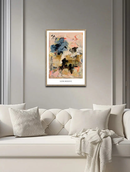 Lights - Abstrakt kunsttryk af Lone Reedtz by Lone Reedtz , Abstrakt ekspressiv kunstplakat