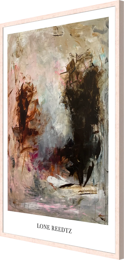 Live and dance – Abstrakt kunsttryk af Lone Reedtz by Lone Reedtz , Abstrakt ekspressiv kunstplakat