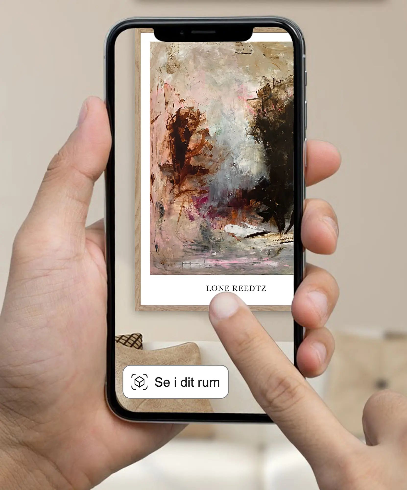 Live and dance – Abstrakt kunsttryk af Lone Reedtz by Lone Reedtz , Abstrakt ekspressiv kunstplakat