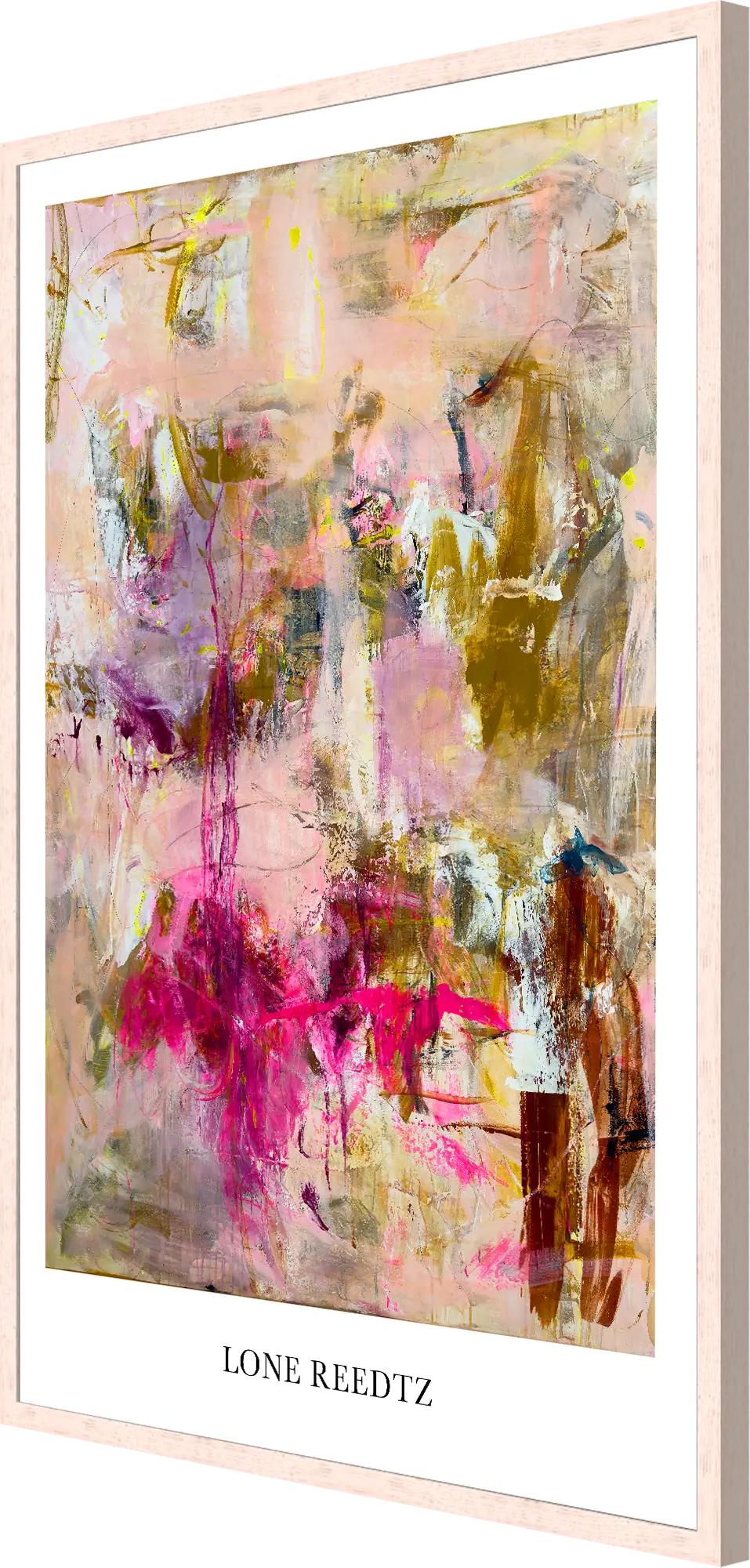 Livets dans – Abstrakt kunsttryk af Lone Reedtz by Lone Reedtz , Abstrakt ekspressiv kunstplakat