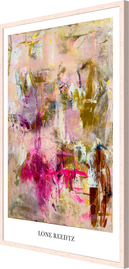 Livets dans – Abstrakt kunsttryk af Lone Reedtz by Lone Reedtz , Abstrakt ekspressiv kunstplakat