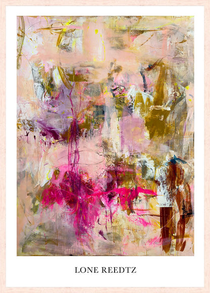 Livets dans – Abstrakt kunsttryk af Lone Reedtz by Lone Reedtz , Abstrakt ekspressiv kunstplakat