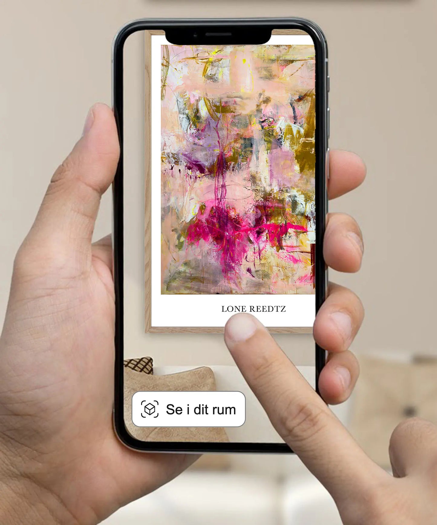 Livets dans – Abstrakt kunsttryk af Lone Reedtz by Lone Reedtz , Abstrakt ekspressiv kunstplakat