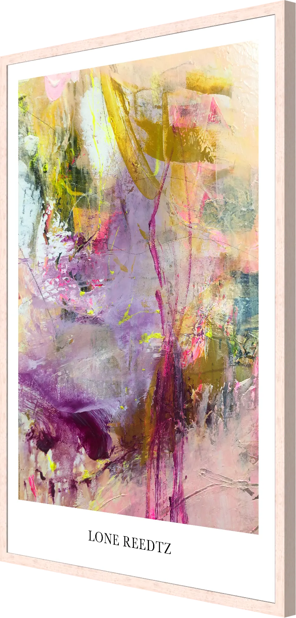 Livets dans v2 - Abstrakt kunsttryk af Lone Reedtz by Lone Reedtz , Abstrakt ekspressiv kunstplakat