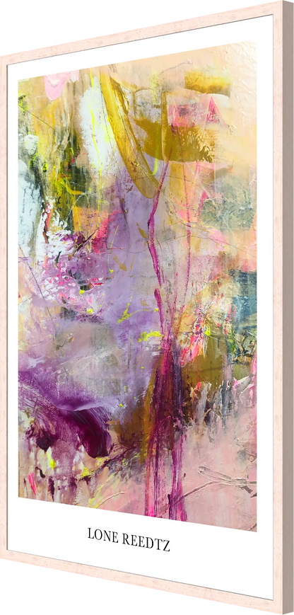 Livets dans v2 - Abstrakt kunsttryk af Lone Reedtz by Lone Reedtz , Abstrakt ekspressiv kunstplakat