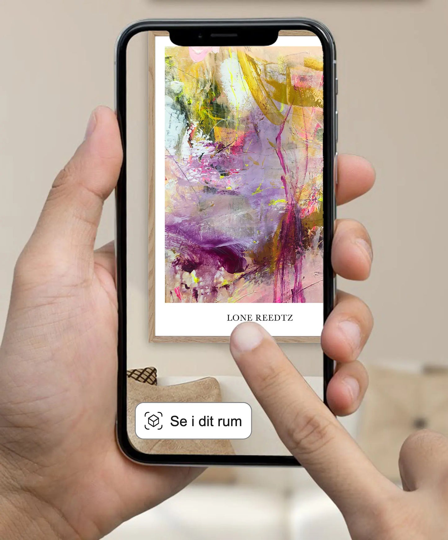 Livets dans v2 - Abstrakt kunsttryk af Lone Reedtz by Lone Reedtz , Abstrakt ekspressiv kunstplakat