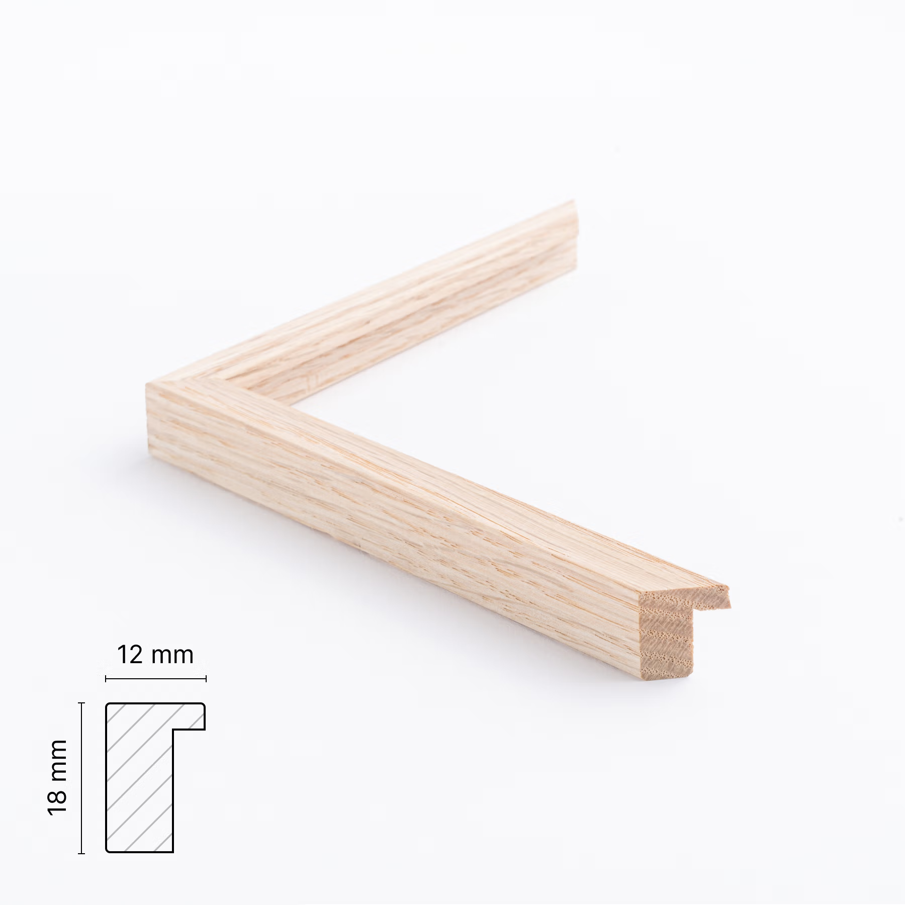 Ramme i massivt egetræ med refleksfrit museumsglas by Lone Reedtz , Abstrakt ekspressiv kunstplakat