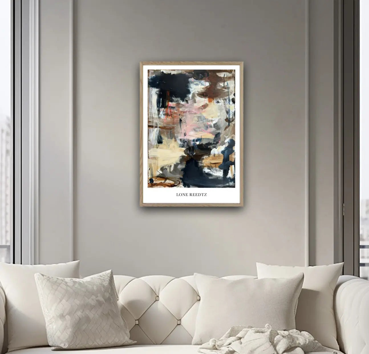 Simple life – Abstrakt kunsttryk af Lone Reedtz by Lone Reedtz , Abstrakt ekspressiv kunstplakat