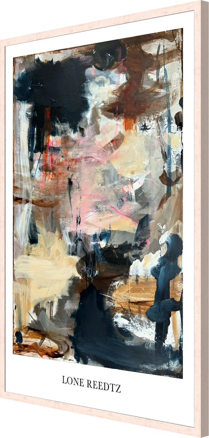 Simple life – Abstrakt kunsttryk af Lone Reedtz by Lone Reedtz , Abstrakt ekspressiv kunstplakat