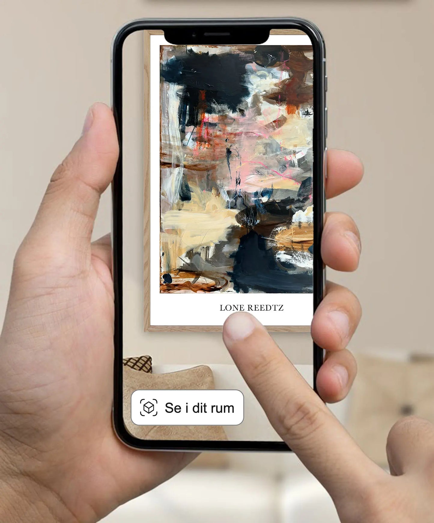 Simple life – Abstrakt kunsttryk af Lone Reedtz by Lone Reedtz , Abstrakt ekspressiv kunstplakat